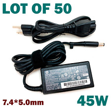 Lot of 50 Genuine 45W HP AC Power Supply Adapter 19.5V 2.31A 7.4*5.0mm & Cord picture