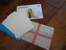 NEW TWO SMILES by HP gift card printing w/blank cards (15) w/envelopes (5)  picture