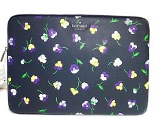 Kate Spade Staci Pansy Toss Printed Laptop Sleeve Blazer Blue Multi 15.3 in NWT picture