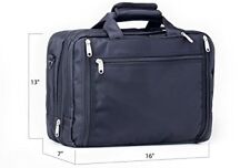 Office Factor Black Laptop Bag, Multi-functional Briefcase-Lightweight Backpack picture