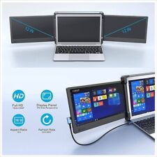 OFIYAA P2 12'' Triple Portable Monitor Laptop Monitor Extender Dual Screen FH... picture