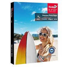 Koala Premium Semi-Gloss Photo Paper 8.5x11 Luster for Inkjet Printer 250g 50Sh picture