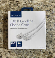 Insignia - 100' Landline Phone Cord NS-TPLC1002 - White picture