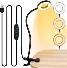 Clip On Desk Lamp LED Flexible Arm USB Dimmable Study Reading Table Night Light picture