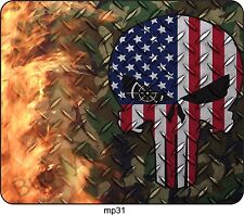 Punisher US Camo Skull Flag Mouse Pad For Laptop Computer Gaming Mousepad mp31 picture