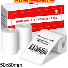 100PCS/Roll Thermal Sticker Label Self-Adhesive Paper for M110/M220 50x80mm US picture