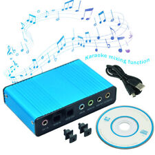 6 Channel 5.1 External USB Sound Card Adapter Optical Audio Laptop Notebook PC picture