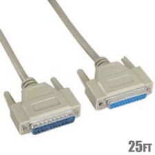 25FT DB25 DB 25 IEEE1284 25-Pin Male to Female M/F Parallel Cable Extension Cord picture