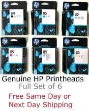 Set of 6 Sealed HP 84 85 Printheads C5019A C9420A C9421A C9422A C9423 C9424A picture