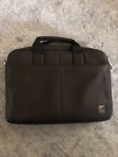 Knomo Brompton Classic/Stanford Brown Leather Laptop Book Bag 13” Slim RFID picture