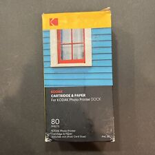 Kodak Cartridge And 80 Sheets of Paper For Kodak Printer Dock PHC-80 Open Box picture