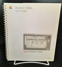 Apple Computer Macintosh Utilities User's Guide Vintage 1987 M0680 Spiral Manual picture