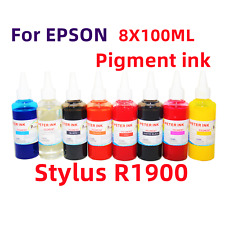 8X100ML Premium Pigment refill ink for R1900 printer CISS CIS T087 87 picture