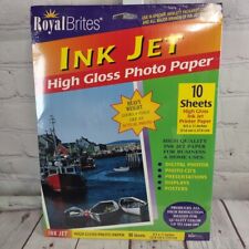 Royal Brites Ink Jet High Gloss Photo Paper 10 Sheets 8.5