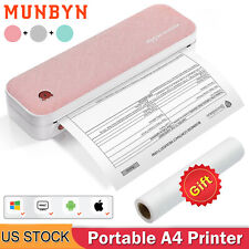 MUNBYN Portable A4 Bluetooth Thermal Printer US Letter Size Printer for PC Phone picture