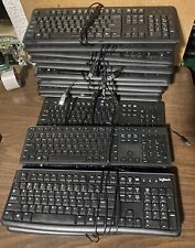 Lot Of (15) MISC (Dell, Hp & Logitech) Wired USB Keyboards - *READ DESCRIPTION* picture
