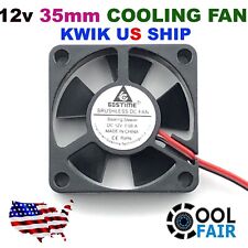 12V 35mm New Cooling Case Fan 35x35x10mm 3510 DC PC Computer 3D Printer CPU 2pin picture