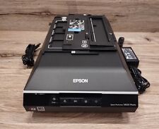 Epson Perfection V600 Document & Photo Scanner W/Power Supply 2 Film Slide Holds picture