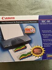Canon BJC-80 Color Printer Bubble Jet Complete New Open Box 1997 Vintage picture