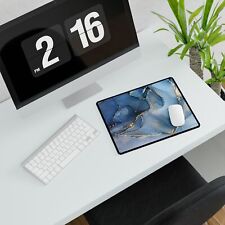 Blue Marble Desk Mat, Computer Mousepad, Extra Large Desk Mat, Gaming Mouse Pad picture