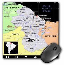 3dRose Modern Map Of Guyana In Vivid Color MousePad picture