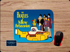 THE BEATLES YELLOW SUBMARINE INSPIRED CUSTOM MOUSE PAD DESK MAT SCHOOL OFFICE picture