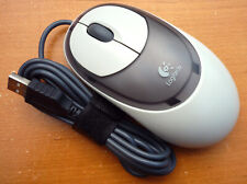 Vintage Logitech M-BJ67B Optical Wheel Mouse USB Wired - Cleaned & Tested picture