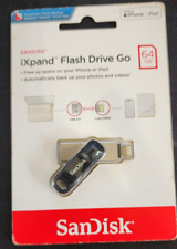 Sandisk iXpand Flash Drive Go for iPhone iPad 64 GB Photo & Video Backup NEW picture