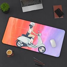 Vespa - Scooter Retro Girl Anime - Multiple Sizes High Quality Mouse Pad picture