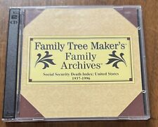 CD For PC, Family Tree Makers Family Archive, SS Death Index 1937-1996, VG picture