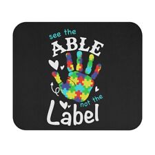 Autism Awareness Non Verbal See the Able Not the Label Mouse Pad (Rectangle) picture