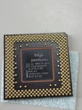 Intel Pentium MMX 233 233MHz (FV80503233) Processor, Vintage, Gold Recovery picture