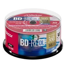 NEW 30 Victor JVC Bluray Disc 50GB BD-RE DL Inkjet Printable Bluray Rewritable picture