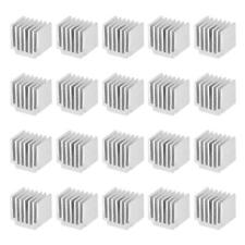 10x14.5x13mm Aluminum Heatsink Electronics Cooler for MOS IC Chip Silver 20 Pcs picture