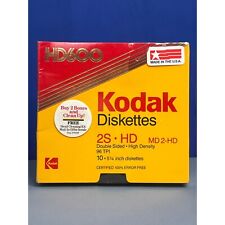 New KODAK HD600 DISKETTES MD 2-HD BOX OF 10 Sealed Made In The USA 96 TPI NIB picture