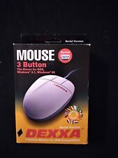 Vintage DEXXA MOUSE 3 button for IBM compatible M-SAP49 Serial Version OPEN BOX picture
