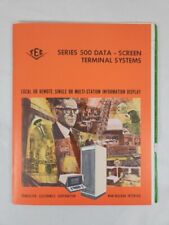 Vtg Transistor Electronics Corp TEC Series 500 Data - Screen Terminal Systems picture