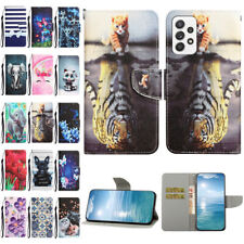 Flower Dog Cat Butterfly Wallet Cover Case For A12 A22 A32 A52 5G A02S picture