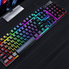Gaming Usb Luminous Wired Keyboard Floating Manipulator Plastic picture