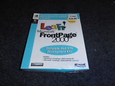Learn Microsoft Frontpage 2000 (PC, 1999) Factory Sealed picture