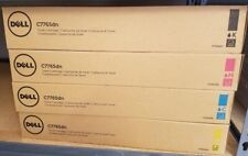 Set of 4 Sealed GENUINE DELL 72MWT JD14R H10TX 5Y7JF Toner Cartridges C7765DN picture