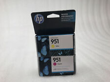 Set x2 Genuine HP OfficeJet 951 Yellow/Magenta New Sealed picture