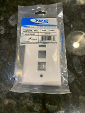 ICC IC107F03WH - 3 Port Single Gang Faceplate White ICC-FACE-3-WH picture
