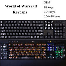 World of Warcraft 104 87 Backlit Keycaps OEM Side Carved Key Cap MX Switches K95 picture