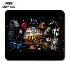 Star Wars, Movies, Birthday, Gift, Mouse Pad, Non-Slip, USA, Black picture