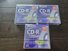 Memorex CD-R, 52x, 700MB, 80 Min, 10 Pack Recordable CD ROM, 3 Packages, Sealed picture