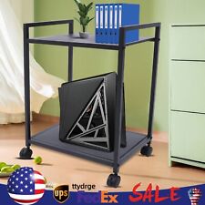 Computer Tower Stand PC Tower Stand Mobile CPU Holder Printer Stand Rolling Cart picture