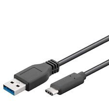 Goobay 67999 USB-C to USB A 3.0 Cable, Black, 0.5 m Length 0.5 Meter picture
