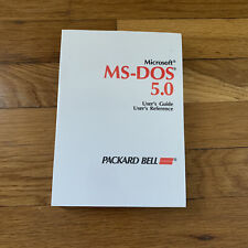 Microsoft MS-DOS 5.0 Users Guide Reference Packard Bell Collectable Book Sealed picture