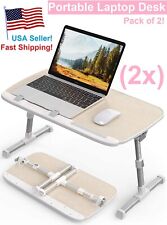 Pack of 2 Folding Laptop Desk Portable Lap Tray Notebook Ergonomic Bed Sofa picture